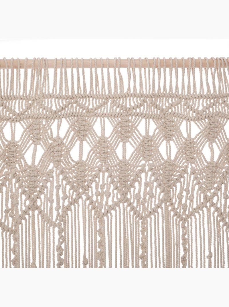 Rideau fil MACRAMÉ Beige - Kiabi
