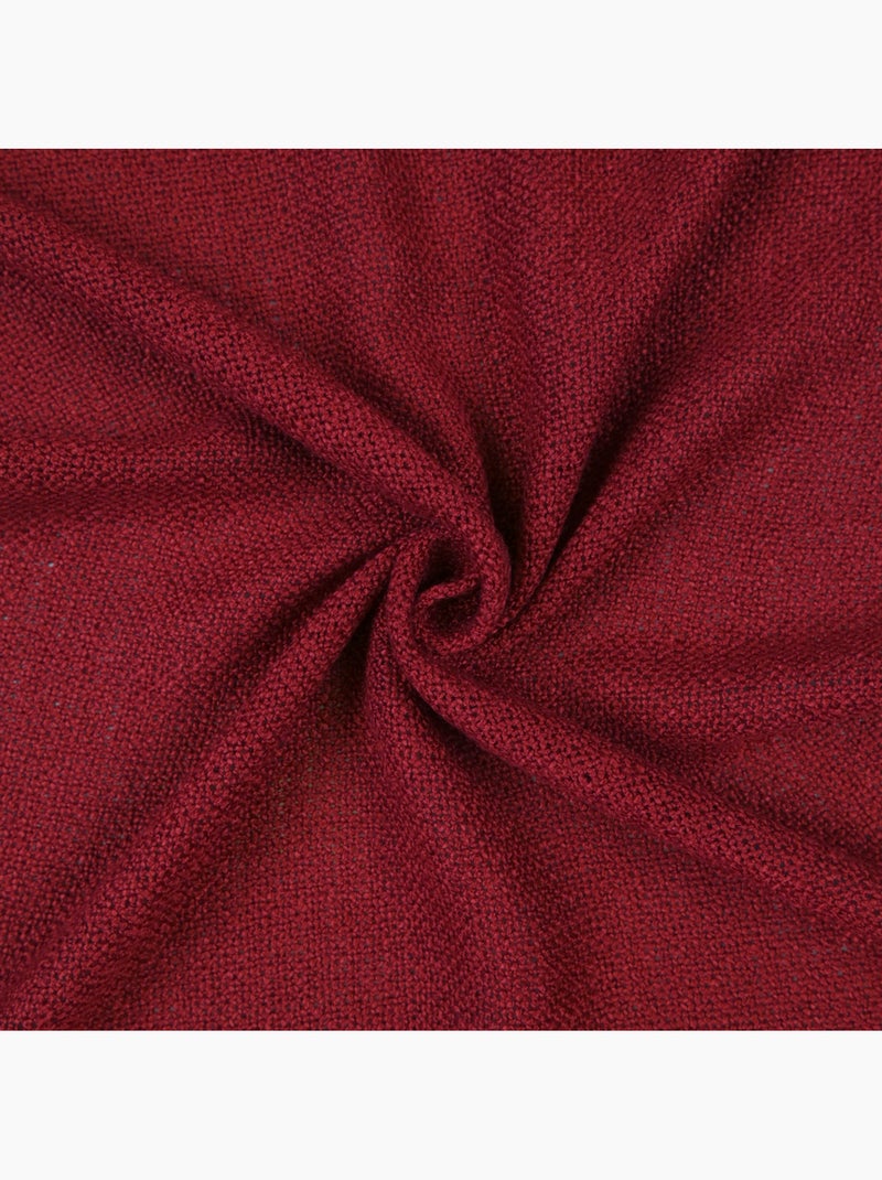 Rideau fils épais et flammés style naturel Bordeaux - Kiabi