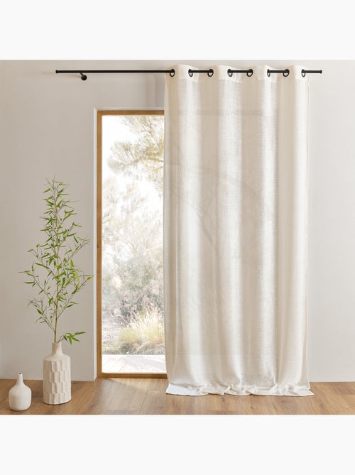 Rideau fils épais et flammés style naturel - Kiabi Rideau fils épais et flammés style naturel - Kiabi