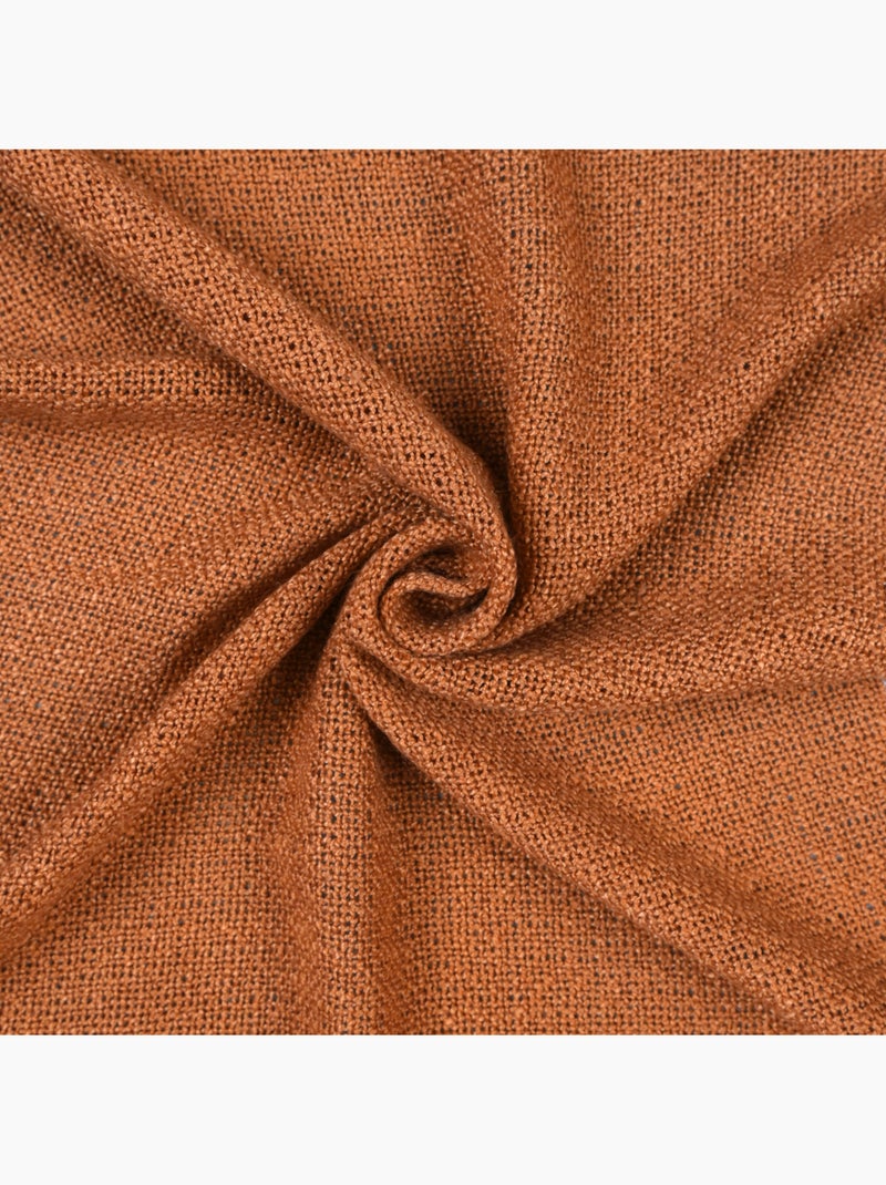Rideau fils épais et flammés style naturel Orange - Kiabi