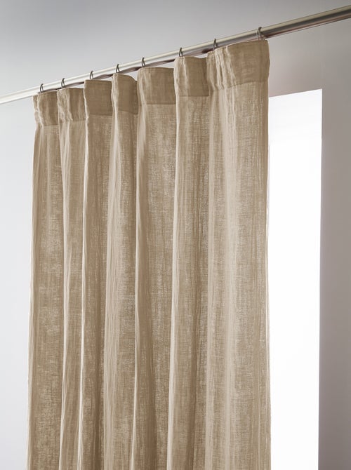 Rideau galon fronceur – double gaze de coton gaïa - Kiabi Rideau galon fronceur – double gaze de coton gaïa - Kiabi
