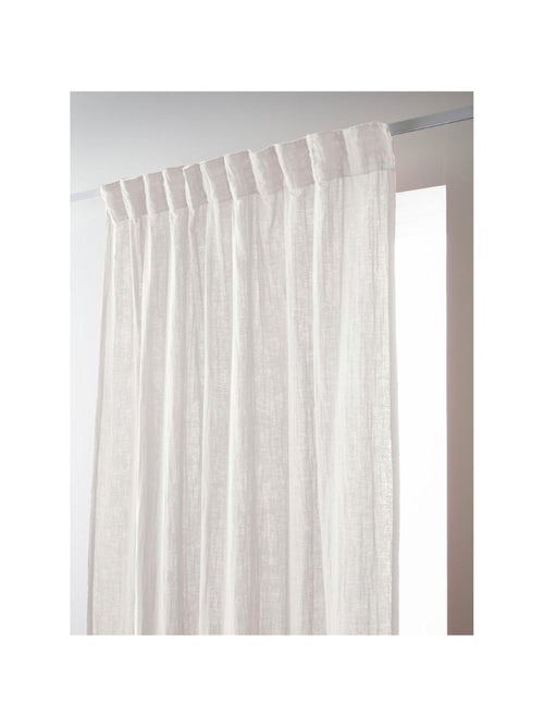 Rideau galon fronceur – double gaze de coton gaïa - Kiabi Rideau galon fronceur – double gaze de coton gaïa - Kiabi