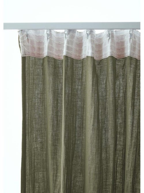 Rideau galon fronceur – double gaze de coton gaïa - Kiabi Rideau galon fronceur – double gaze de coton gaïa - Kiabi