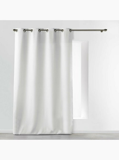 Rideau grande hauteur à œillets – polyester uni essentiel - Kiabi Rideau grande hauteur à œillets – polyester uni essentiel - Kiabi