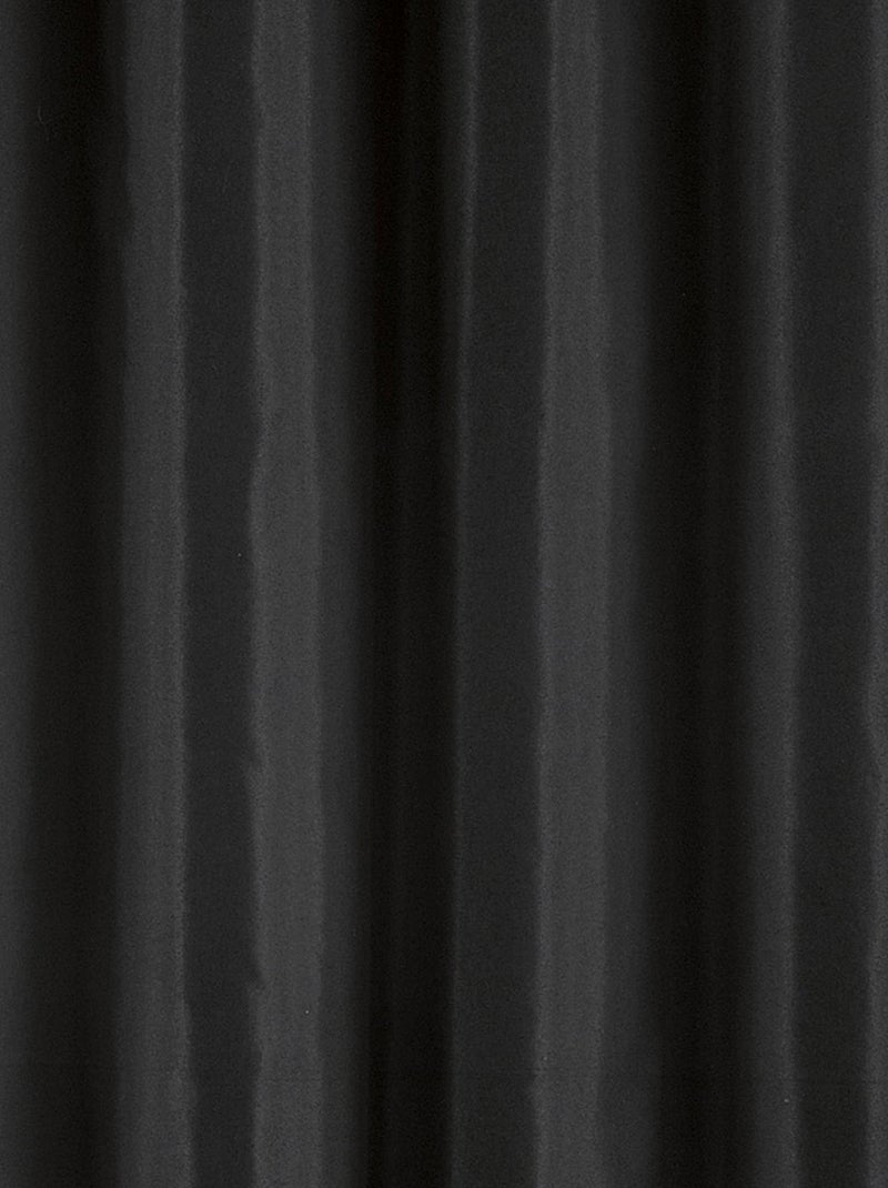 Rideau ignifugé en toile demi natté non feu M1 Noir - Kiabi