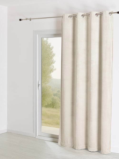 Rideau ignifugé  m1 en velours premium - Kiabi