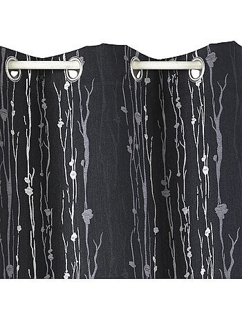 Rideau isolant en jacquard imprimé racine