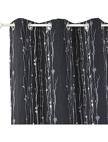 Rideau isolant en jacquard imprimé racine