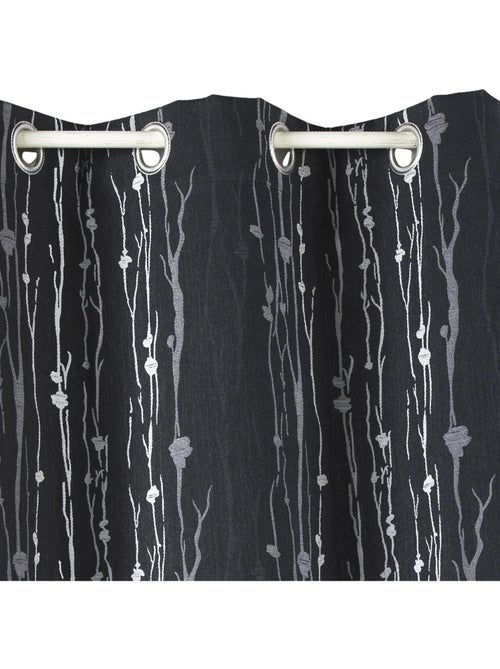 Rideau isolant en jacquard imprimé racine - Kiabi
