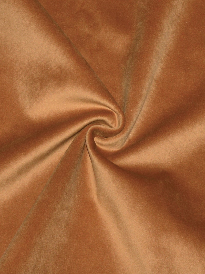 Rideau isolant et occultant en velours doublé polaire Marron clair - Kiabi