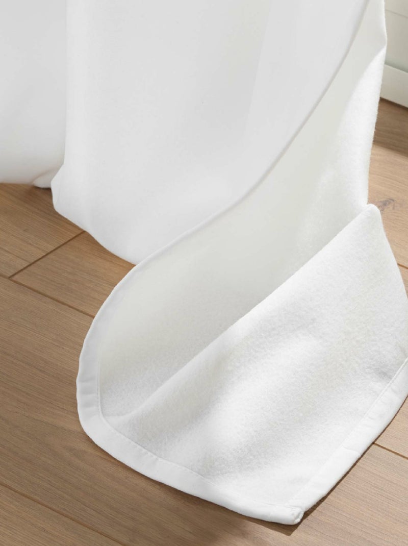 Rideau isolant thermique blanc Blanc - Kiabi