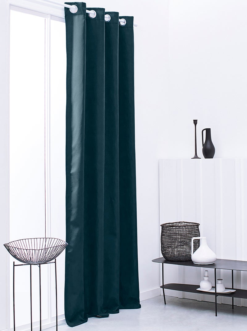 Rideau isolant thermique Bleu paon - Kiabi