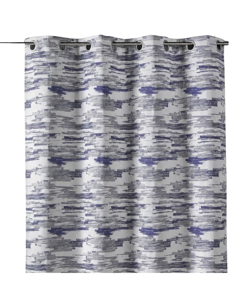 Rideau isolant thermique et sonore motif camouflage Bleu - Kiabi