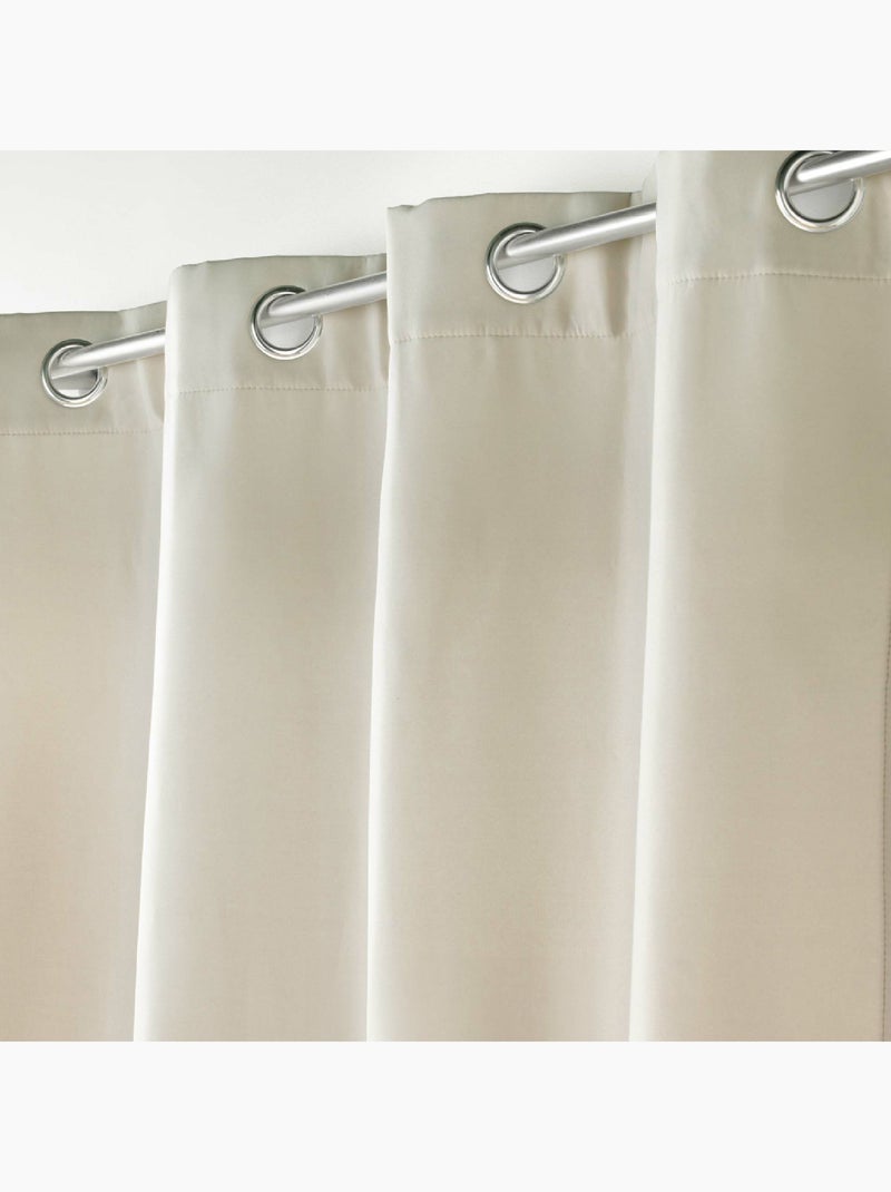 Rideau isolant thermique  uni Beige clair - Kiabi