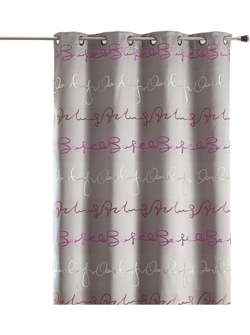 Rideau jacquard à imprimé d’écritures - Kiabi