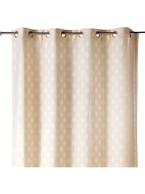 Rideau jacquard à motifs arrondis poids - Kiabi