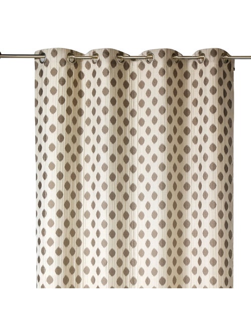Rideau jacquard à motifs arrondis poids - Kiabi