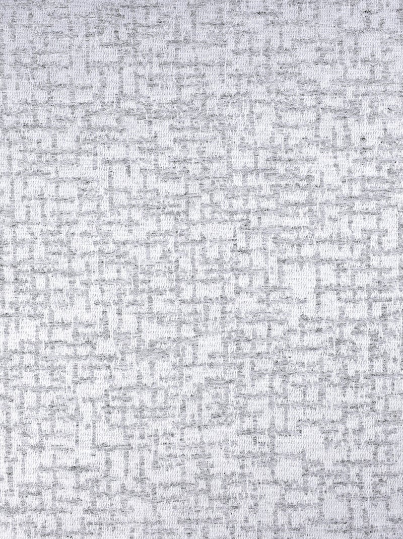 Rideau jacquard à oeillets  - Effet tweed Bleu - Kiabi