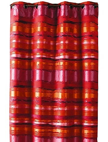 Rideau jacquard coloré rayé