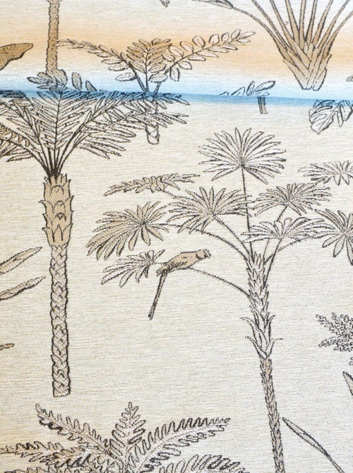 Rideau jacquard exotique motif palmier - Kiabi