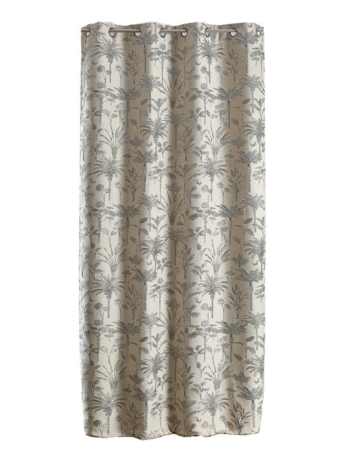 Rideau jacquard exotique motif palmier - Kiabi