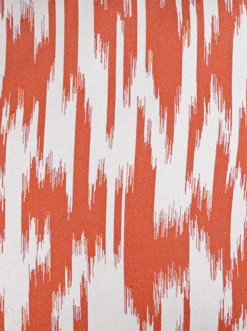 Rideau jacquard motif ikat en fils upcyclés - Kiabi