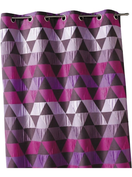 Rideau jacquard motif triangles - Kiabi