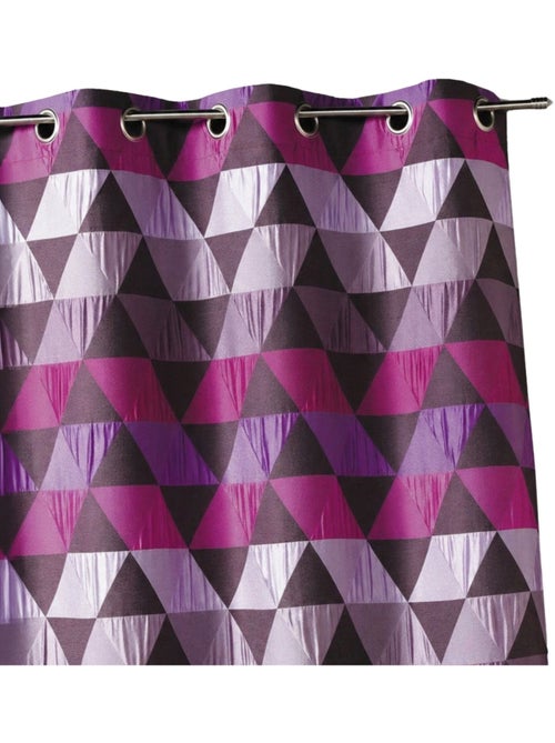 Rideau jacquard motif triangles - Kiabi
