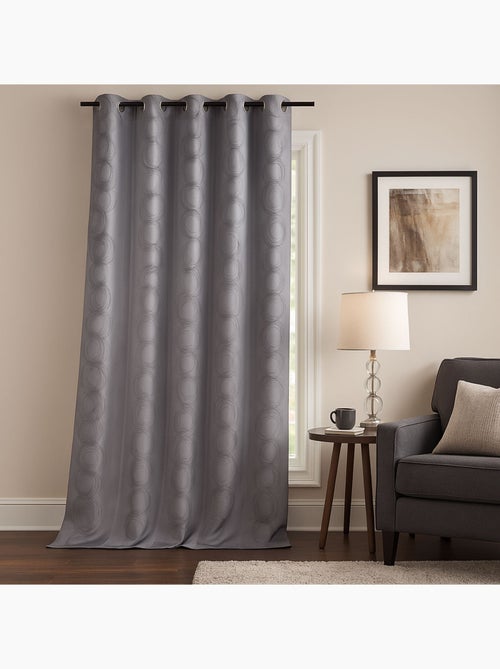 Rideau jacquard print Cercle Design - Kiabi