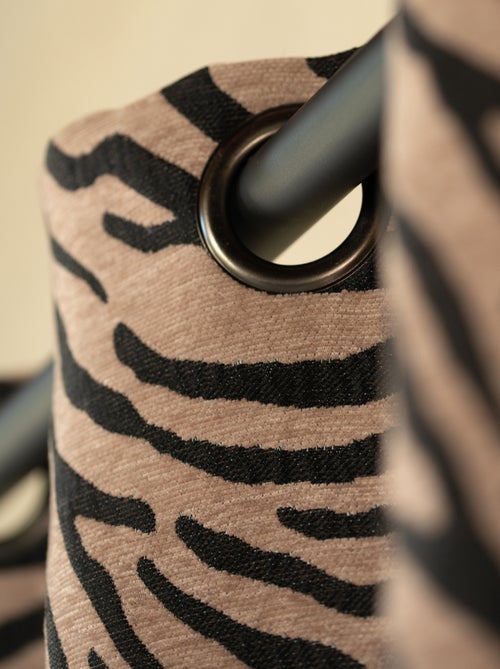 Rideau jacquard zèbre - Kiabi