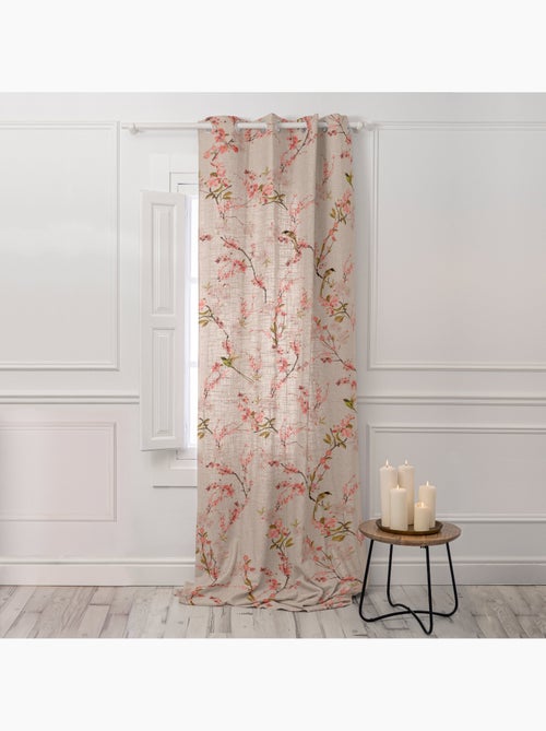 Rideau lin Chinoiserie "Happyfriday" - Kiabi Rideau lin Chinoiserie "Happyfriday" - Kiabi