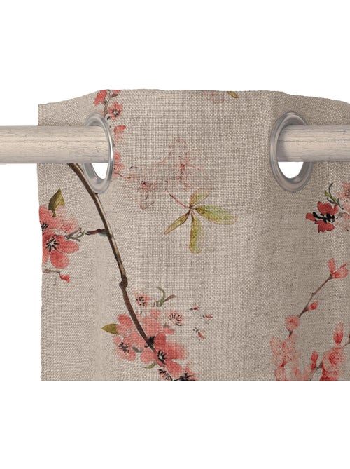Rideau lin Chinoiserie "Happyfriday" - Kiabi Rideau lin Chinoiserie "Happyfriday" - Kiabi