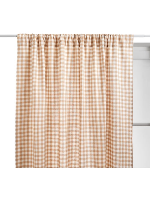 Rideau motif vichy en coton GROOVE - Kiabi