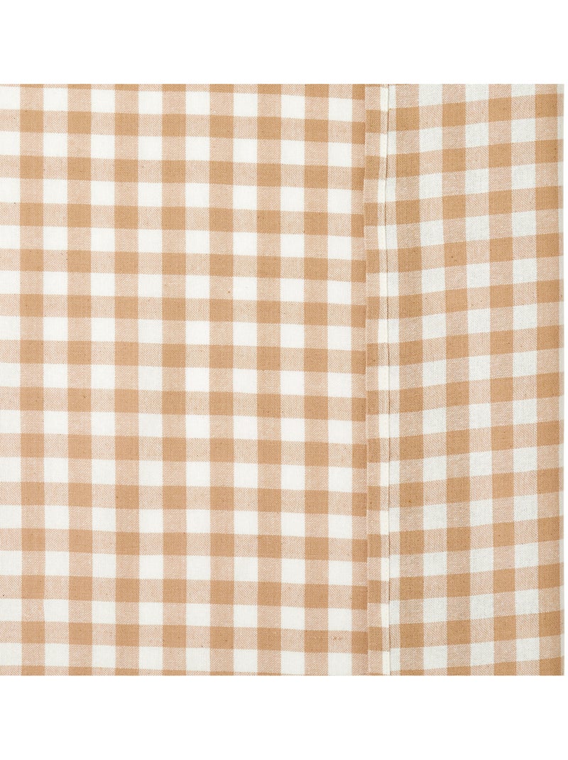Rideau motif vichy en coton GROOVE Lin - Kiabi