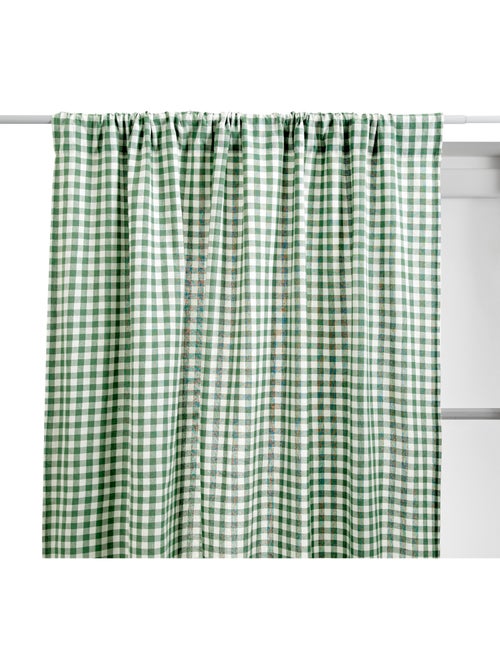 Rideau motif vichy en coton GROOVE - Kiabi