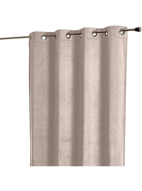 Rideau obscurcissant et isolant aspect velours - Kiabi