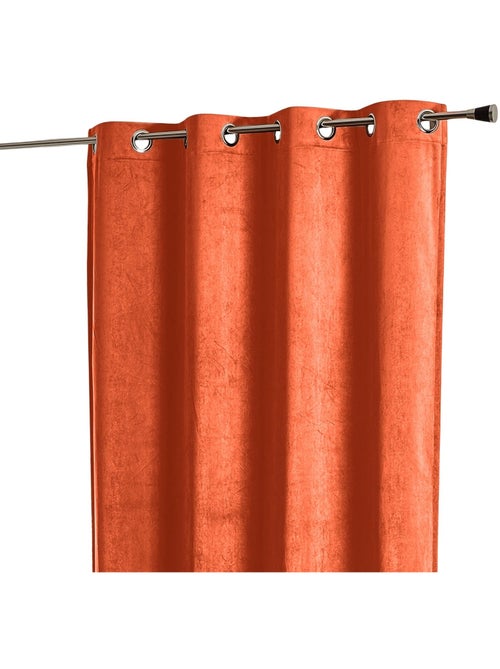 Rideau obscurcissant et isolant aspect velours - Kiabi