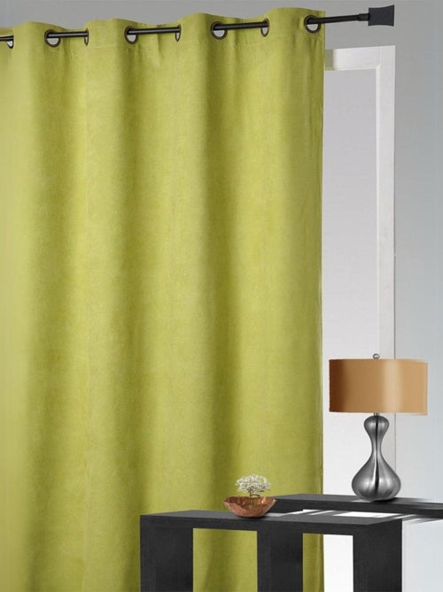 Rideau obscurcissant et isolant aspect velours - Kiabi