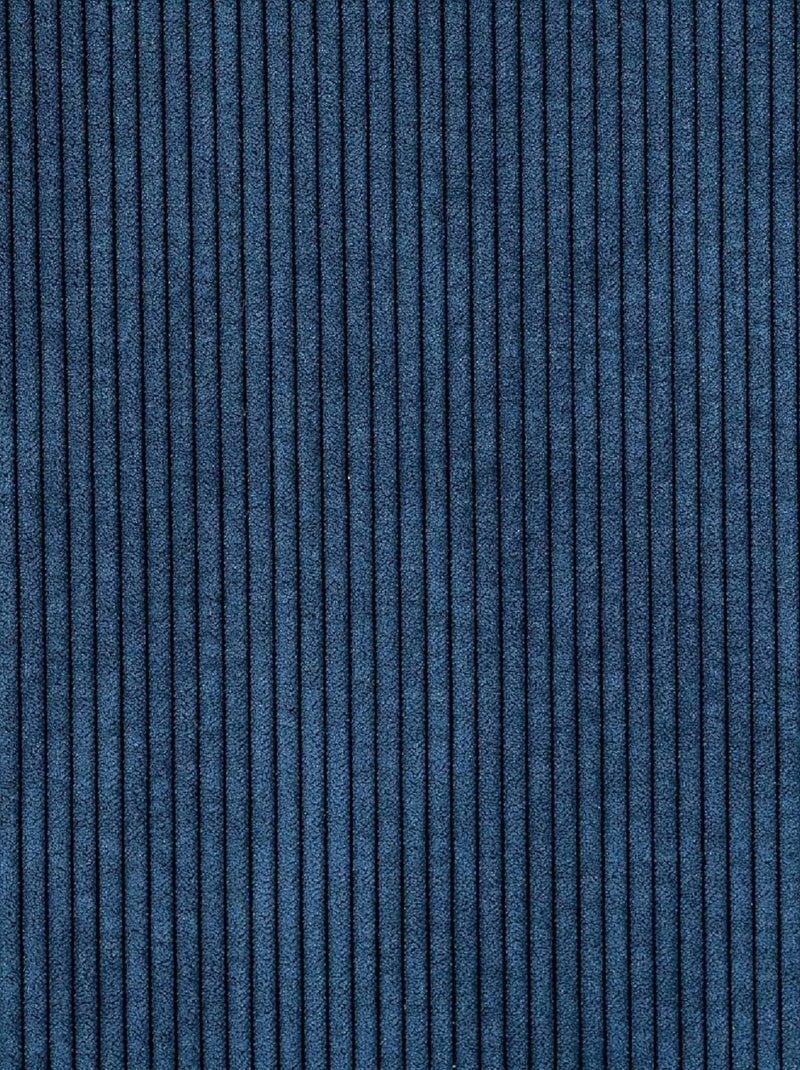 Rideau obscurcissant et isolant en velours côtelé Bleu foncé - Kiabi