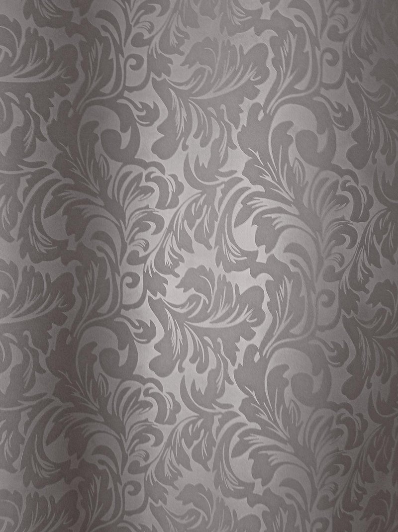 Rideau occultant à motifs tons sur tons 8 oeillets Gris clair - Kiabi