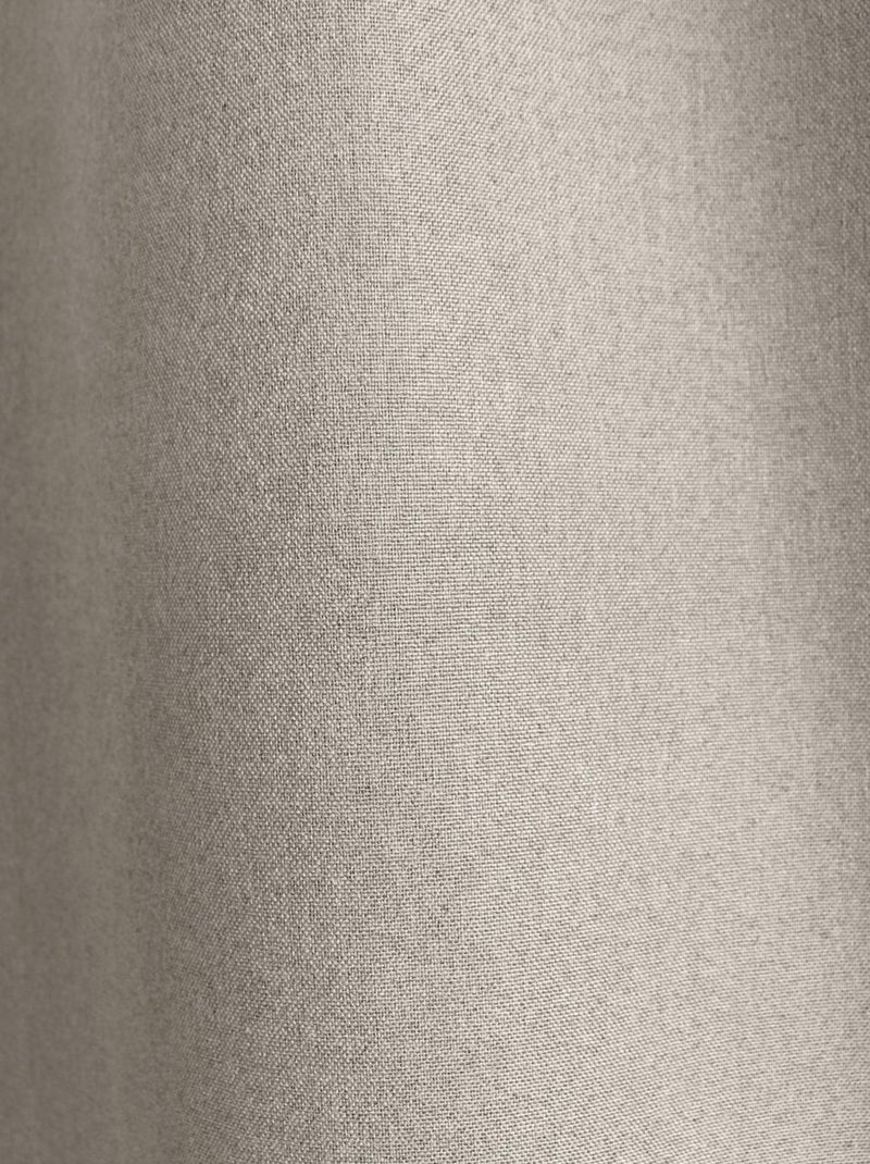 Rideau occultant aspect chambray Beige - Kiabi