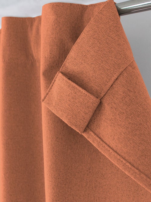 Rideau occultant aspect chambray - Kiabi