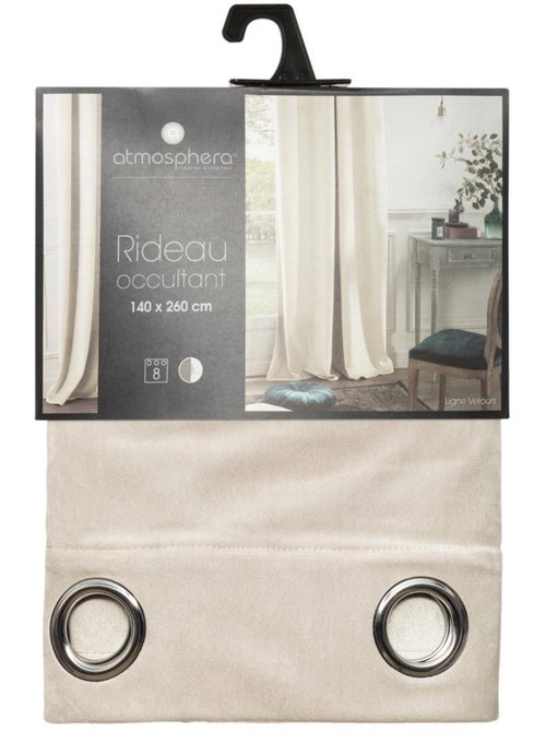 Rideau occultant DOLCE velours - Kiabi