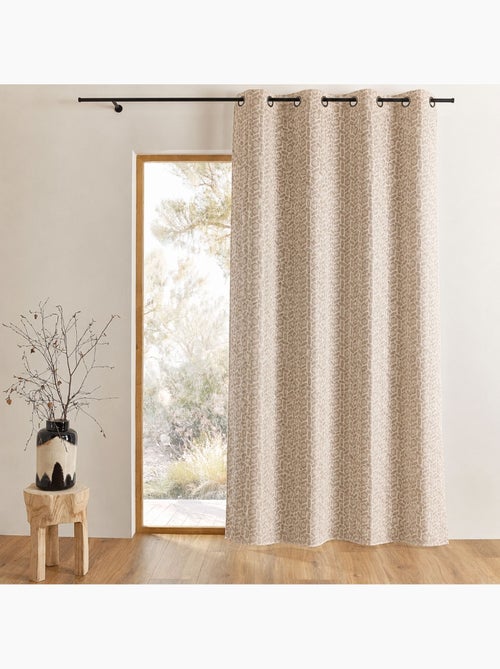 Rideau occultant en jacquard à motif géométrique - Kiabi Rideau occultant en jacquard à motif géométrique - Kiabi