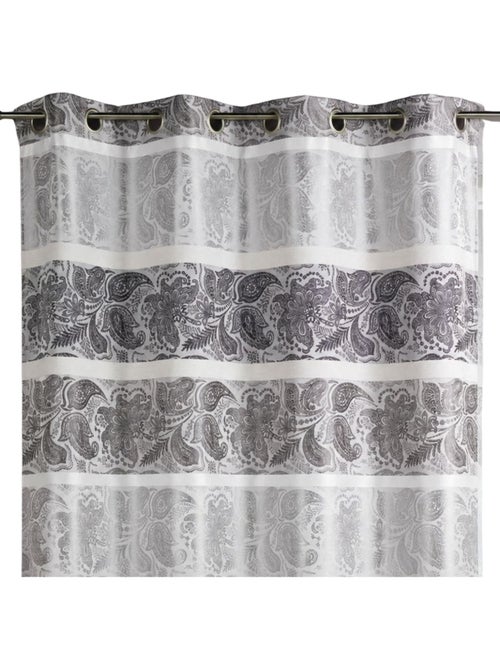 Rideau occultant en jacquard à rayures horizontales - Kiabi Rideau occultant en jacquard à rayures horizontales - Kiabi