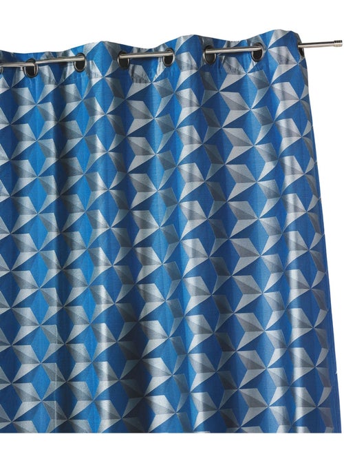 Rideau occultant jacquard à motifs géométriques - Kiabi