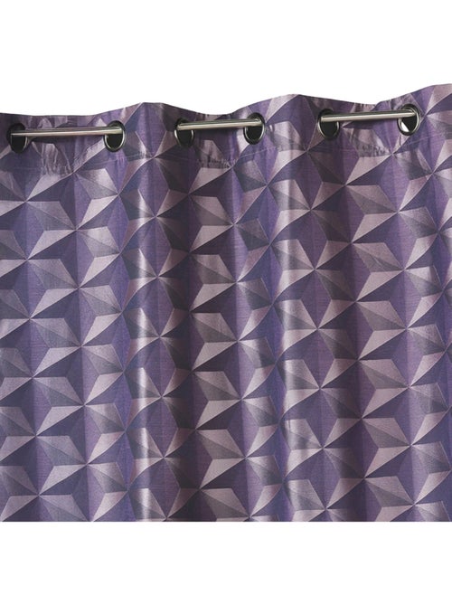 Rideau occultant jacquard à motifs géométriques - Kiabi