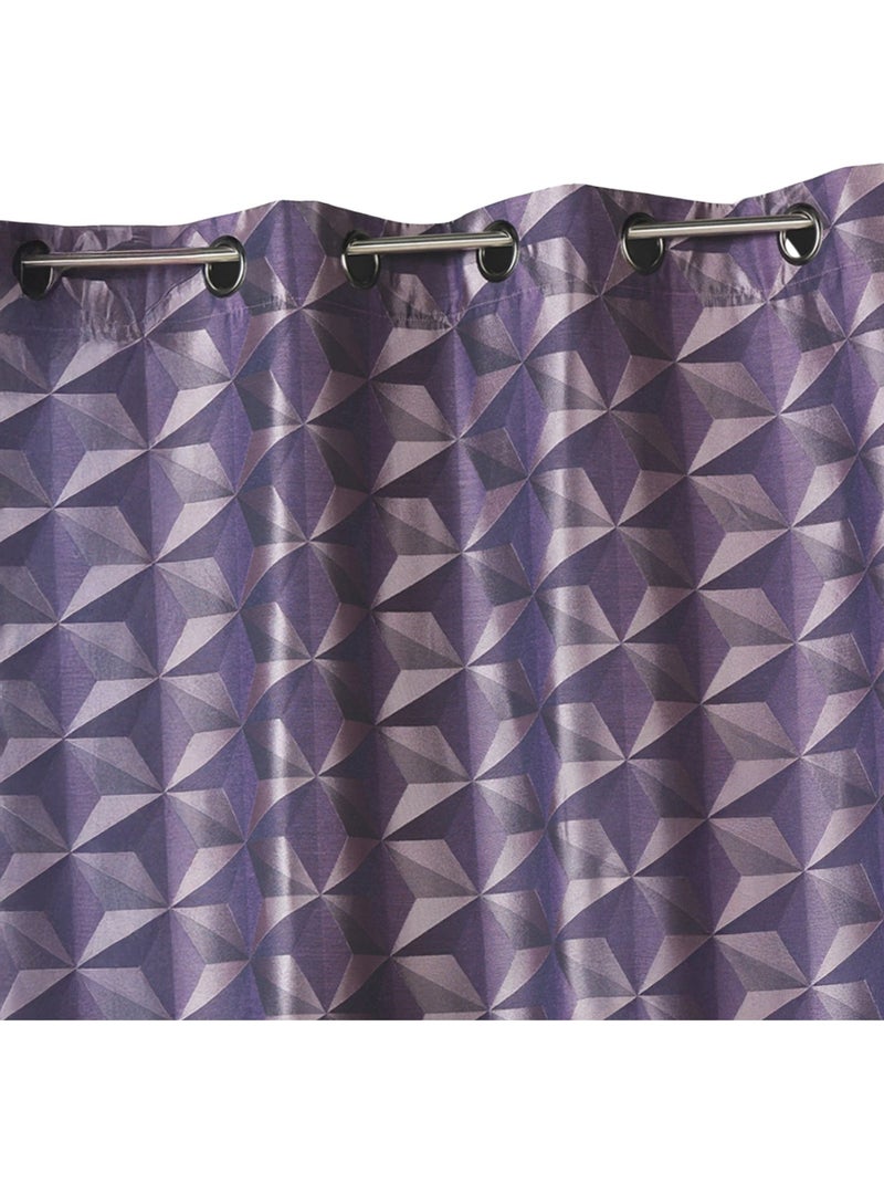 Rideau occultant jacquard à motifs géométriques Parme - Kiabi