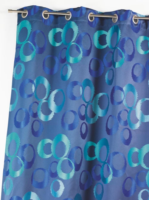 Rideau occultant jacquard à motifs graphiques - Kiabi