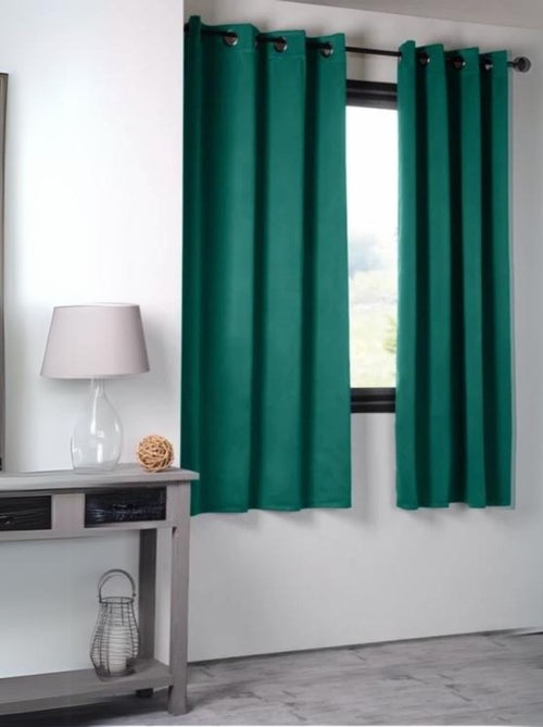 Rideau occultant uni 210gr/m2 - Kiabi